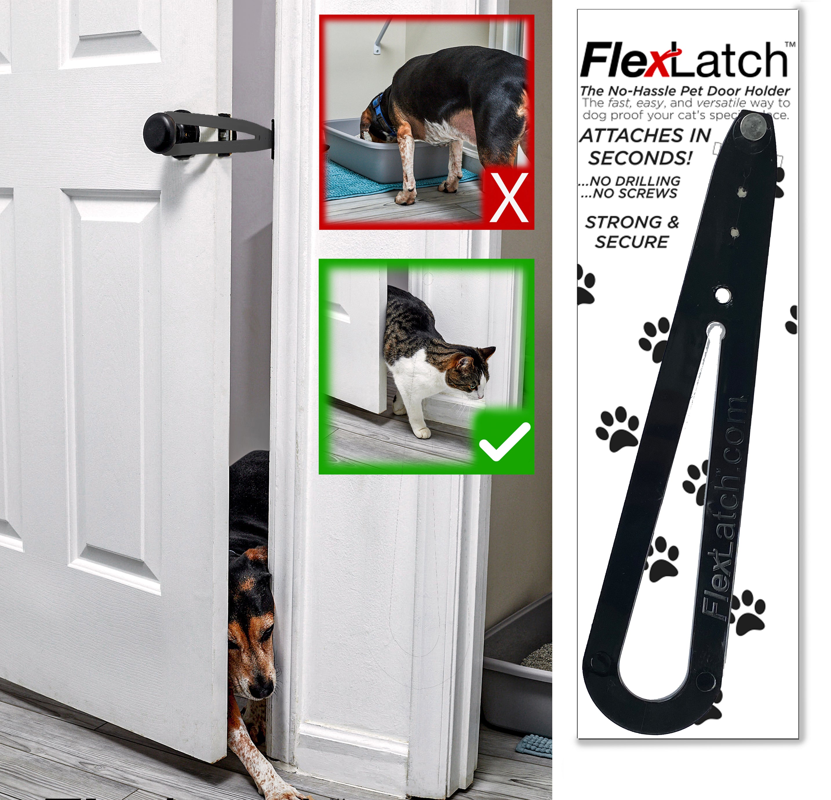 FlexLatch - America's Easiest Cat Door Holder