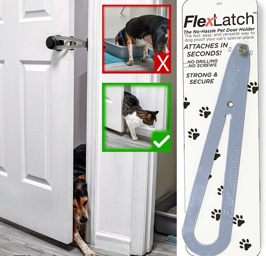 Ultimate Gray FlexLatch™ Cat Door Holder