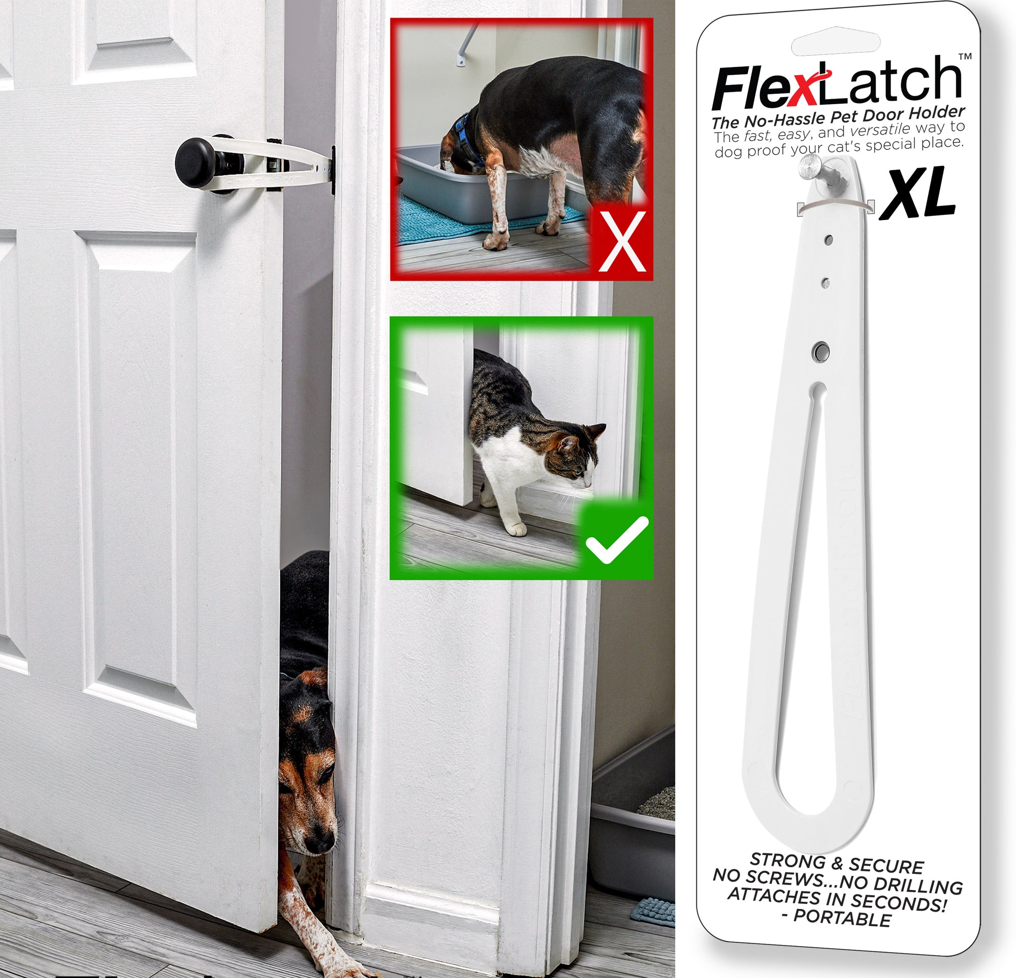 Extra Large FlexLatch™ Cat Door Holder