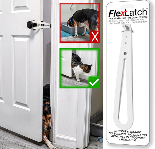 Bright White FlexLatch™ Cat Door Holder